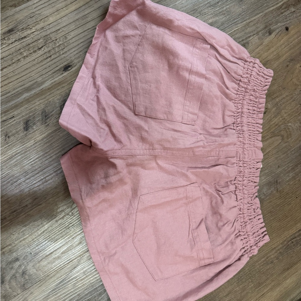 Mauve Shorts - Brand New with Tags, Linen, drawstring waistband
